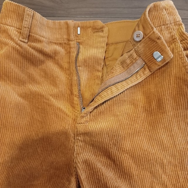 ユニクロ ハイウエストコーデュロイワイドストレートパンツ 58 35 BROWN