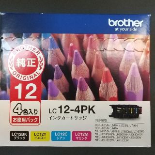 ブラザー(brother)のブラザー インクカートリッジ LC12-4PK(OA機器)