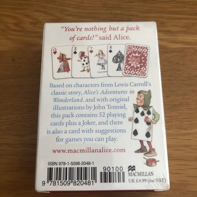 ふしぎの国のアリス(フシギノクニノアリス)のThe MacMillan Alice Pack of Cards エンタメ/ホビーの本(洋書)の商品写真