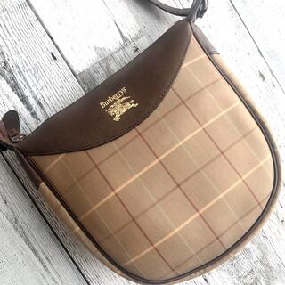 バーバリー(BURBERRY)のバーバリーズ 斜めがけ可 ノバチェック ショルダーバッグ キャンバス 玉虫色(ショルダーバッグ)