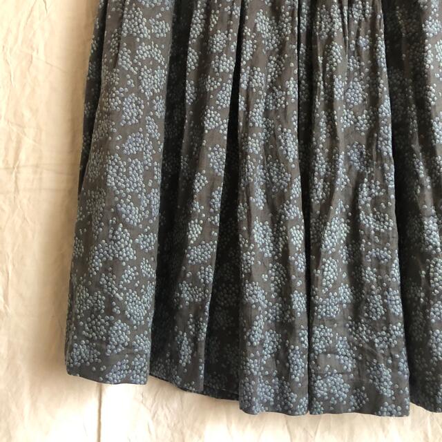 mina perhonen(ミナペルホネン)のレア ミナペルホネン 2018ss veryberry リネン ギャザースカート レディースのスカート(ロングスカート)の商品写真