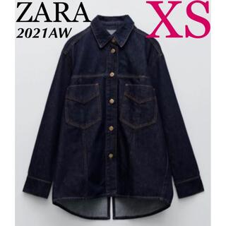 ザラ(ZARA)の【完売/新品】ZARA デニムシャツ ジャケット　XS(Gジャン/デニムジャケット)