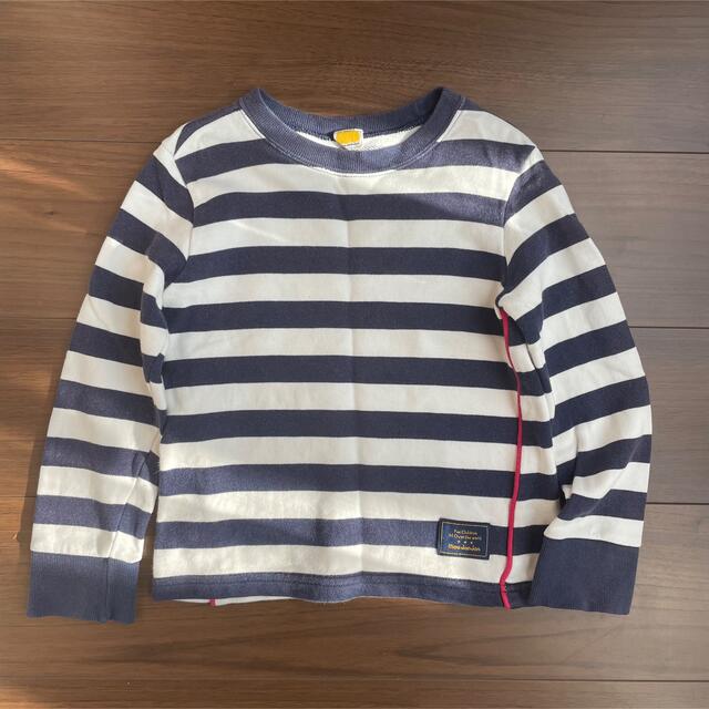 mou jon jon(ムージョンジョン)のムージョンジョン ボーダートレーナー キッズ/ベビー/マタニティのキッズ服男の子用(90cm~)(Tシャツ/カットソー)の商品写真