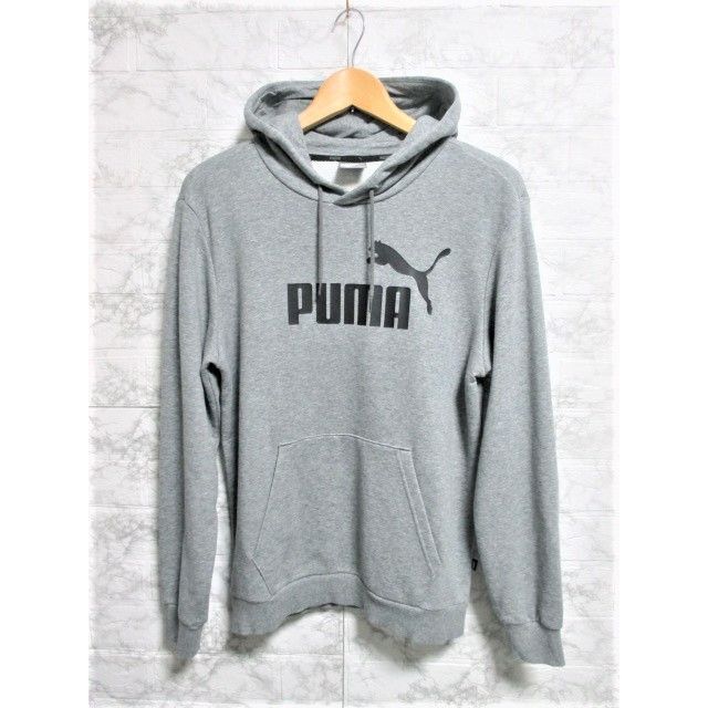 PUMA プーマ ビッグロゴ プルオーバーパーカー パーカー/メンズ/S☆グレー