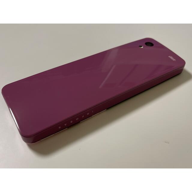 infobar xv チェリーベリー　simフリー　美品　simロック解除済 スマホ/家電/カメラのスマートフォン/携帯電話(携帯電話本体)の商品写真