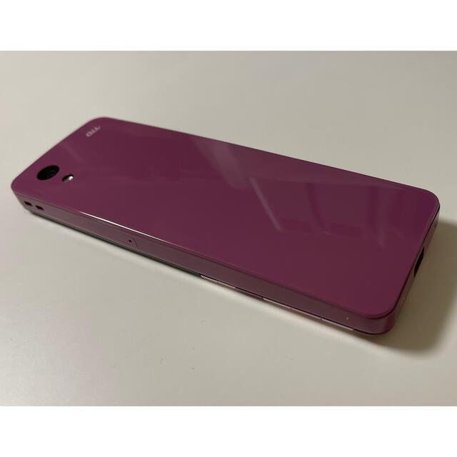 infobar xv チェリーベリー　simフリー　美品　simロック解除済 スマホ/家電/カメラのスマートフォン/携帯電話(携帯電話本体)の商品写真