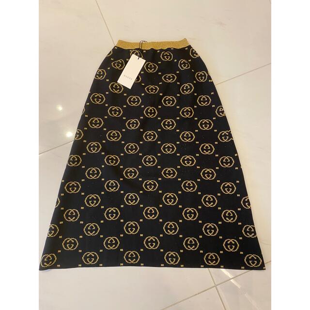 Gucci - ⭐︎新品タグ付き⭐︎ GUCCI ラメ ゴールド スカートの通販 by