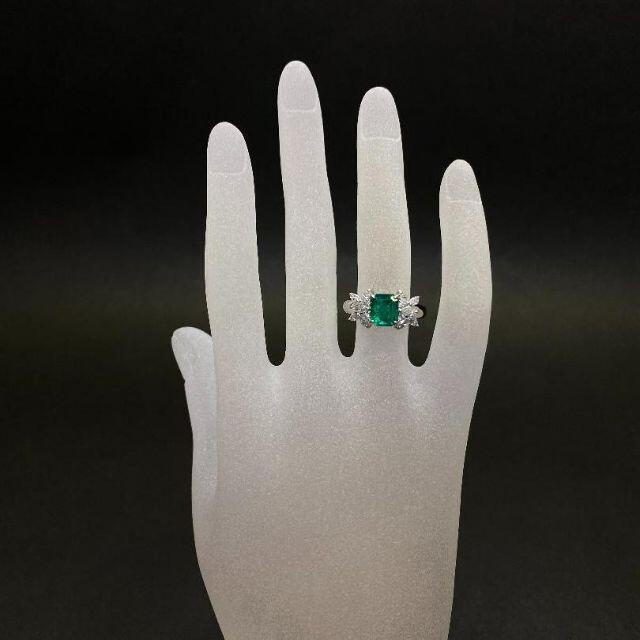 Pt900 逸品 エメラルドリング　E1.76ct　D0.65ct レディースのアクセサリー(リング(指輪))の商品写真