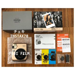 フジフイルム(富士フイルム)の富士フイルム チェキ instax mini 70 ゴールド(フィルムカメラ)