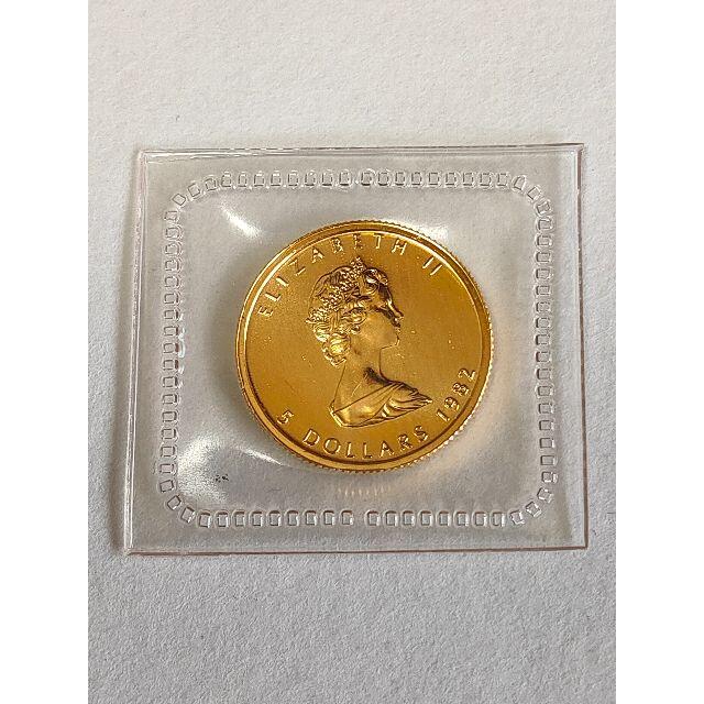 メイプルリーフ金貨　1/10オンス 　1枚カナダ王室造幣局品位