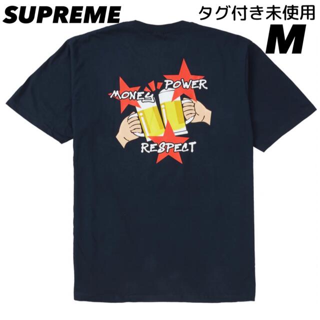 タグ付き未使用　Supreme シュプリーム　マニーパワーリスペクト　TシャツMMサイズ