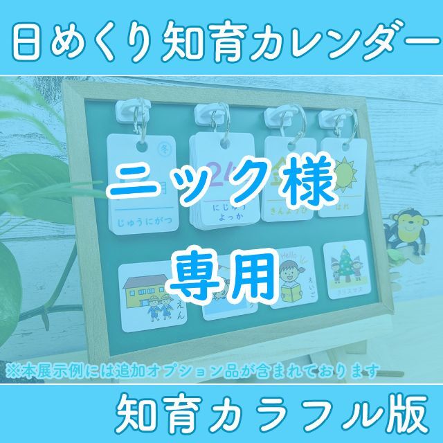 前向き日めくりカレンダー 知育シンプル版 保育教材 視覚支援 幼稚園 2024