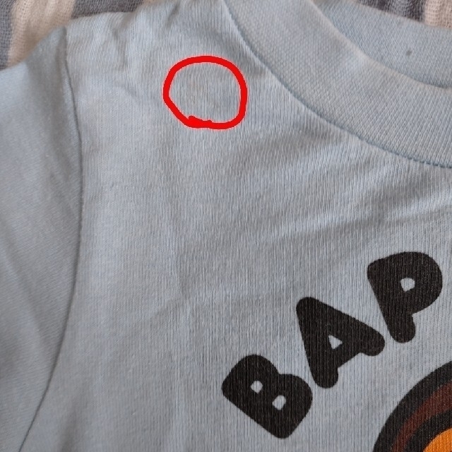 A BATHING APE(アベイシングエイプ)のおがち様専用 BAPEKIDS サイズ80と90 Tシャツ パンツ 3点セット キッズ/ベビー/マタニティのキッズ服男の子用(90cm~)(Tシャツ/カットソー)の商品写真