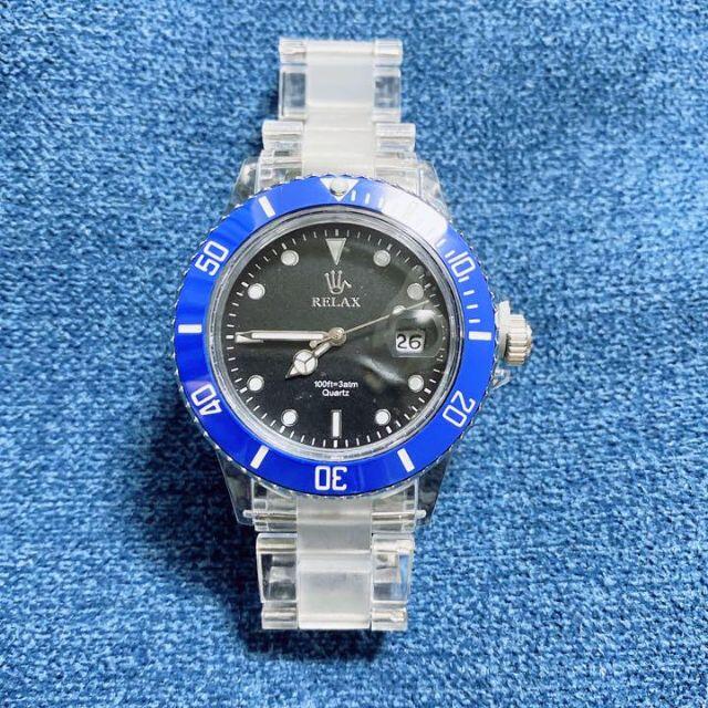 reluxe(リラックス)のRELAX リラックス時計 王冠ロゴ 腕時計 世田谷ベース 所ジョージ メンズの時計(腕時計(アナログ))の商品写真