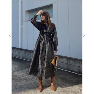 アメリヴィンテージ(Ameri VINTAGE)の新品UND SHEER JACQUARD TUCK DRESS(ロングワンピース/マキシワンピース)