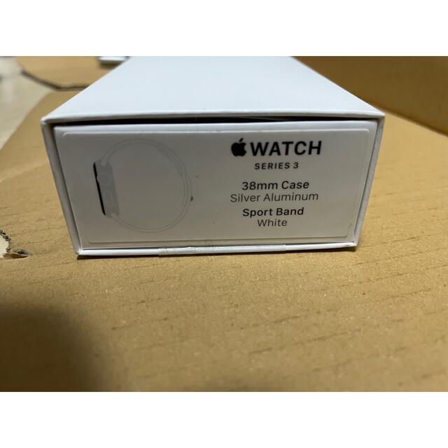 Apple Watch(アップルウォッチ)のApple Watch Series3 38mm アルミ GPS シルバー スマホ/家電/カメラのスマートフォン/携帯電話(その他)の商品写真