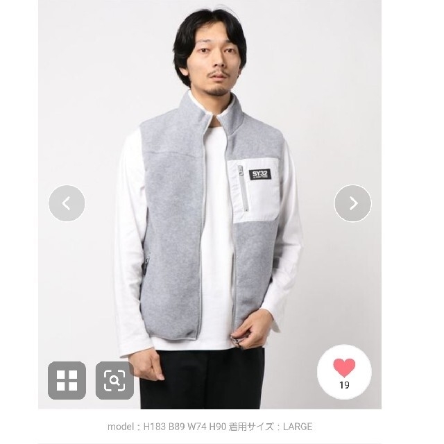 低価格の SY32 ハーフジップ POLARTECフリース ジャケットパンツ