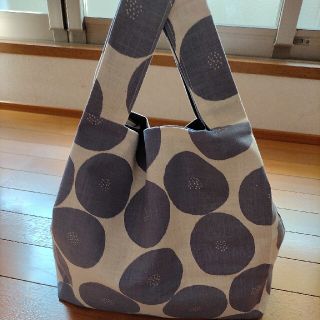 フェリシモ(FELISSIMO)のトモタケ【MUDDY  WORKS 】あんぱん柄のハンドメイド　エコバッグ♪(バッグ)