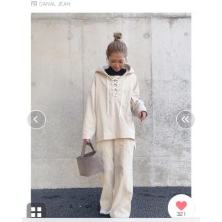 arc(アーク) コーデュロイレースアップパーカーとパンツセット
