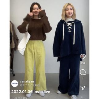 arc(アーク) コーデュロイレースアップパーカーとパンツセット