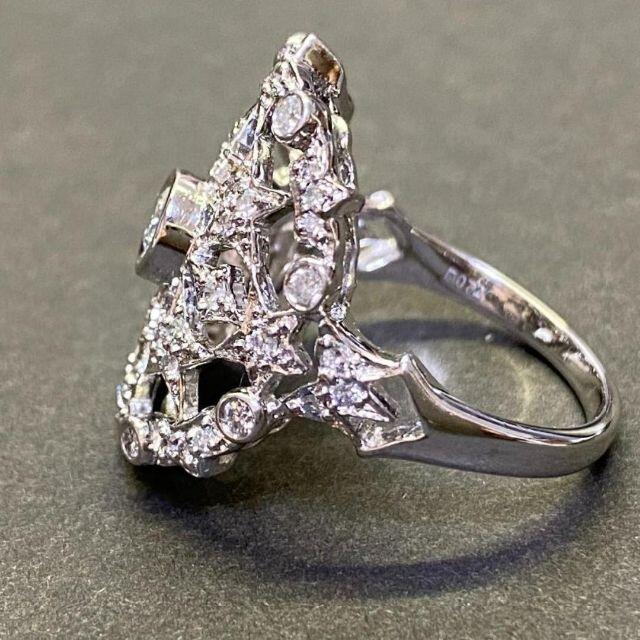 K18ホワイトゴールド ダイヤ リング　D0.72ct　指輪　K18WG レディースのアクセサリー(リング(指輪))の商品写真