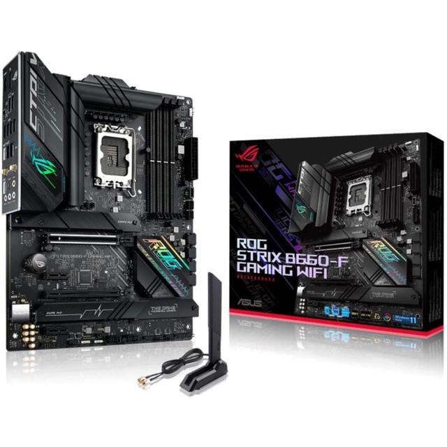 ASUS(エイスース)の未開封品ROG STRIX B660-F GAMING WIFI  ATX スマホ/家電/カメラのPC/タブレット(PCパーツ)の商品写真