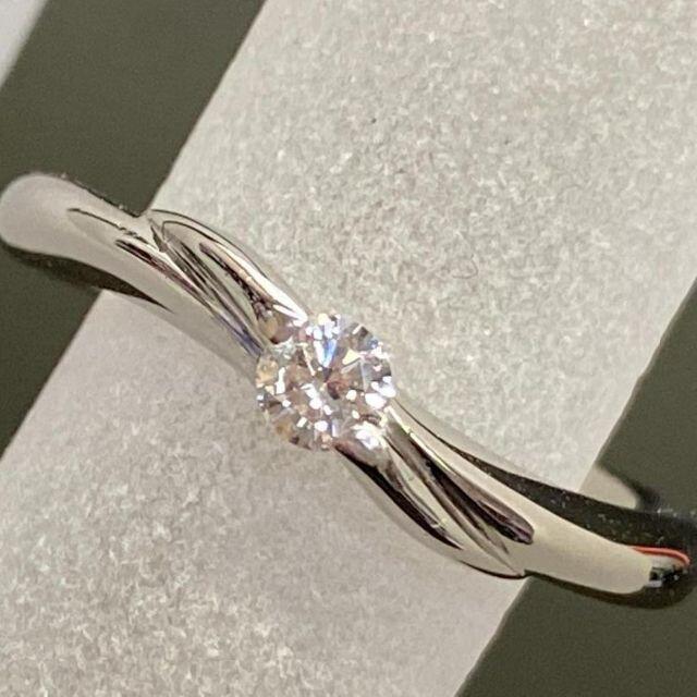 Pt900 ダイヤモンドリング D0.114ct サイズ12.5号 4.2g お気にいる