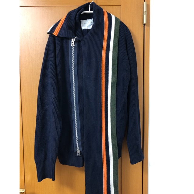 19aw sacai zip nit サイズ3 - ブルゾン