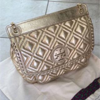 トリーバーチ(Tory Burch)のトリーバーチ  バッグ  ゴールド 2way ショルダーバック(ショルダーバッグ)