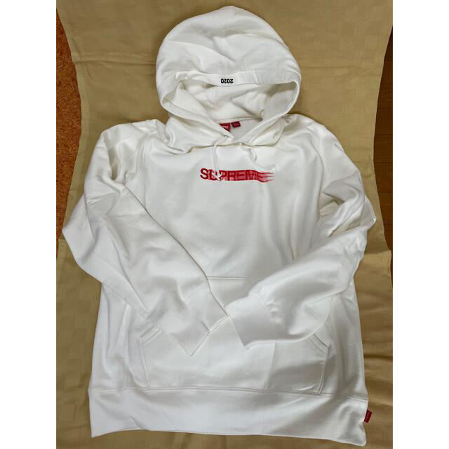 Supreme Motion Logo Hooded Sweatshirt 白