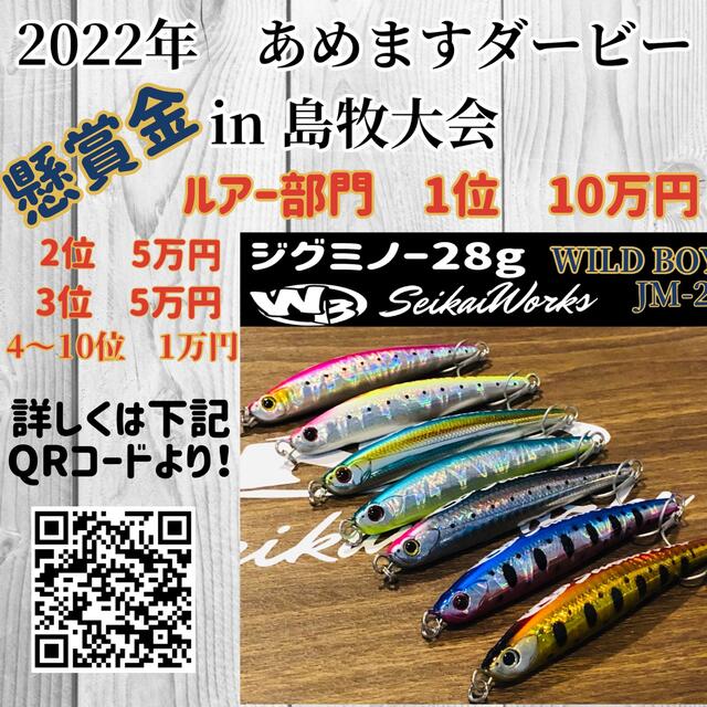 ジグミノー　ワイルドボーイ28g セイカイワークス　サクラマス　ヒラメ　シーバス