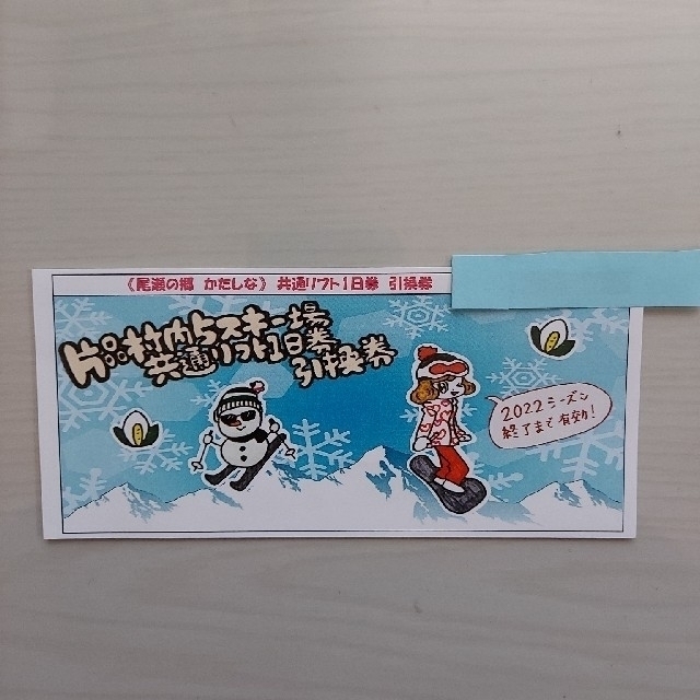 丸沼高原スキー場(片品村内5スキー場)リフト券 1枚 チケットの施設利用券(スキー場)の商品写真