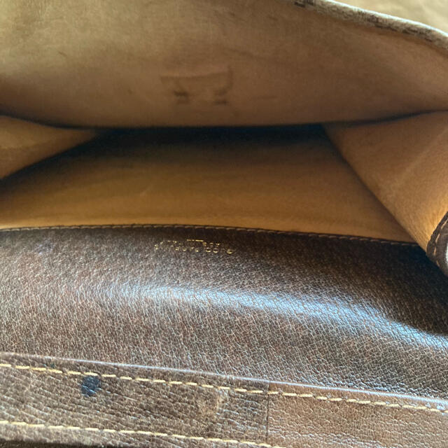 Gucci(グッチ)のグッチ　ショルダーバッグ　シェリーライン　PVC レザー　ブラウン　GG柄 レディースのバッグ(ショルダーバッグ)の商品写真