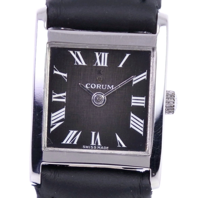 goro's(ゴローズ)のアナログ表示コルム cal.97078 黒 手巻き レディース 黒 腕時計 レディースのファッション小物(腕時計)の商品写真