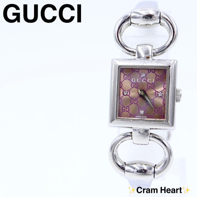 電池新品【4Pダイヤ】GUCCI 120 トルナヴォーニ ピンク GG盤 腕時計 | フリマアプリ ラクマ
