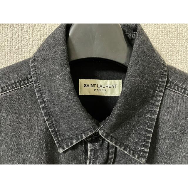 Saint Laurent(サンローラン)のSaint Laurent サンローラン　ブラックデニムシャツ メンズのトップス(シャツ)の商品写真