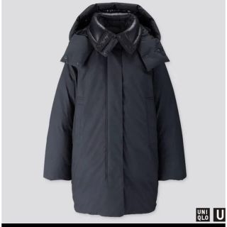 ユニクロ(UNIQLO)の美品　ユニクロ ダウンジャケット アウター パデットパーカ  パーカー(ダウンジャケット)