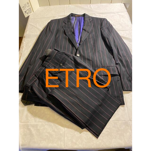 ETRO エトロ リネン混 ダブルジャケット ストライプ - 通販 - hydro