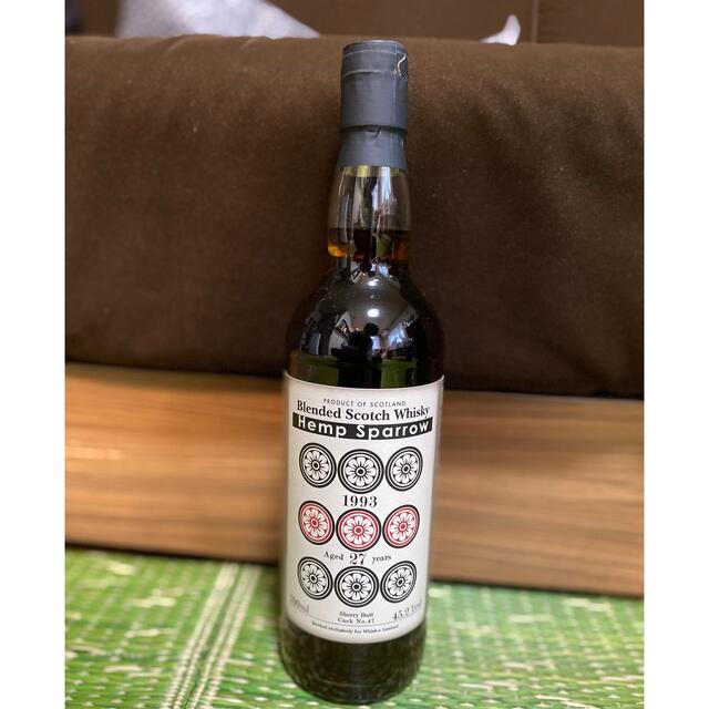 【入手困難】ヘンプスパロー 九筒 ブレンデッドスコッチウイスキー 1993 食品/飲料/酒の酒(ウイスキー)の商品写真