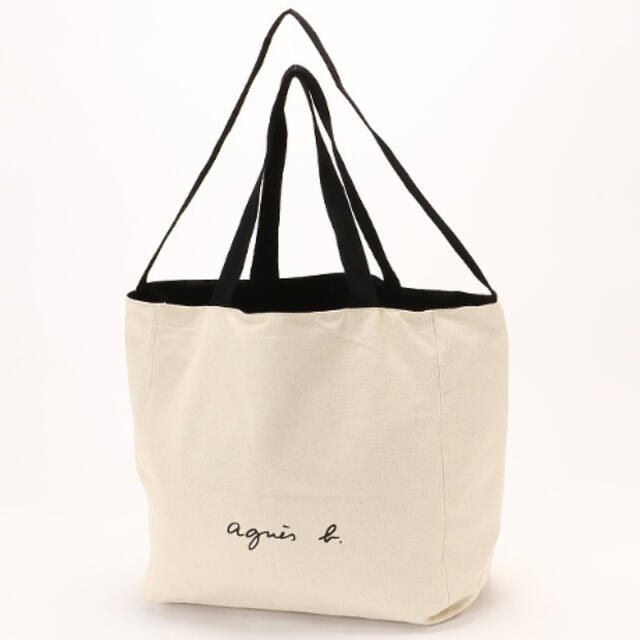 美品 agnes b.アニエスベー 2wayロゴビッグトートバッグ