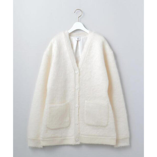 《6 roku》MOHAIR SHAGGY V NECK CARDIGAN