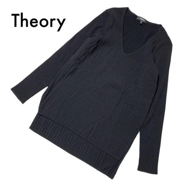 theory - 専用 美品セオリー Vネックニット プルオーバートップス 黒 S