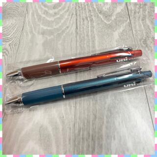 三菱鉛筆 - 新品未使用　ジェットストリーム 4&1　ティールブルー　ブラッドオレンジ　2本