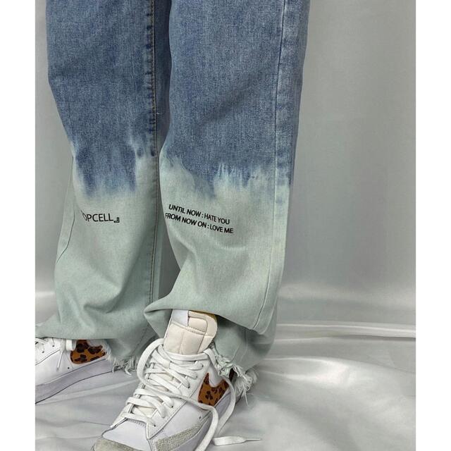 propcell Bleach denim フレアデニム　ワイドデニム