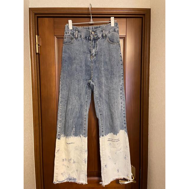 propcell Bleach denim フレアデニム　ワイドデニム