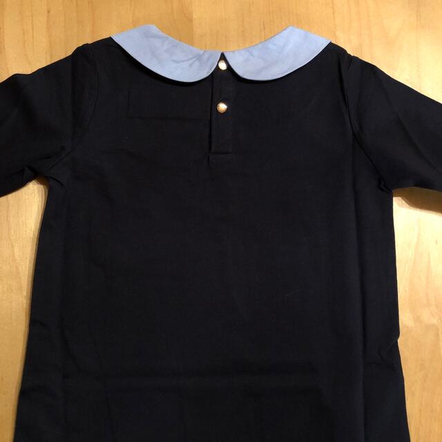 Jacadi(ジャカディ)のjacadi ネイビーリボンカットソー キッズ/ベビー/マタニティのキッズ服女の子用(90cm~)(Tシャツ/カットソー)の商品写真