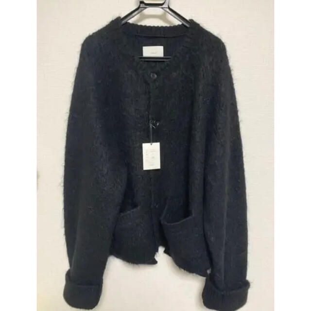 SUNSEA(サンシー)のstein 20AW KID MOHAIR CARDIGAN black M メンズのトップス(カーディガン)の商品写真