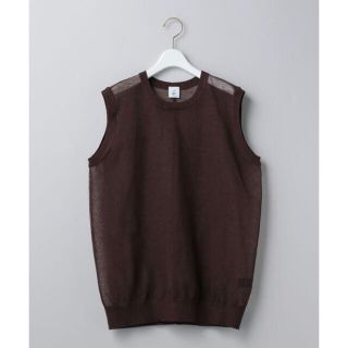 ビューティアンドユースユナイテッドアローズ(BEAUTY&YOUTH UNITED ARROWS)の《6 roku》SUKE LOCK NO SLEEVE PULLOVER(ニット/セーター)