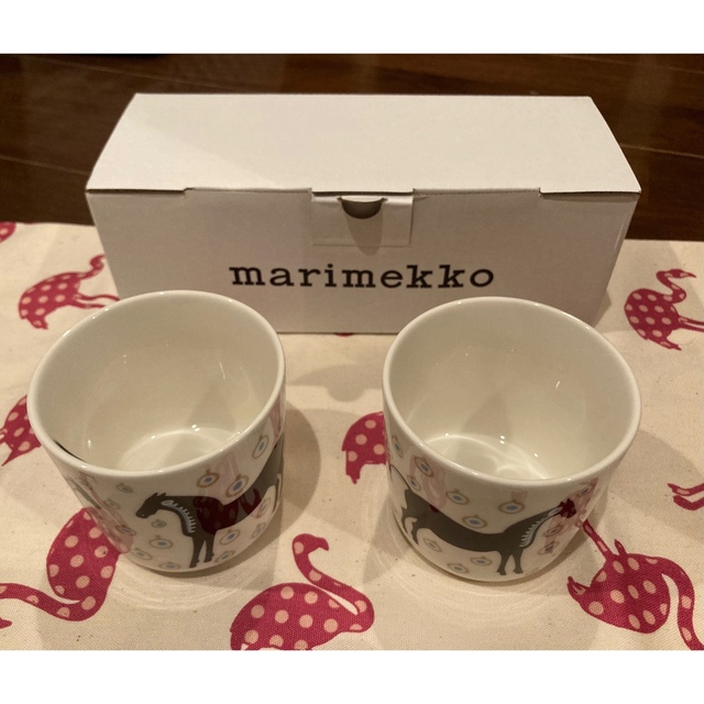 marimekko(マリメッコ)の専用新品マリメッコ　marimekko Musta Tamma コーヒーカップ インテリア/住まい/日用品のキッチン/食器(グラス/カップ)の商品写真