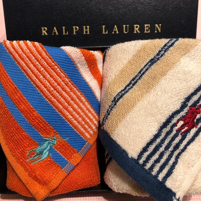 Ralph Lauren(ラルフローレン)の1 🍒新品未使用🍒ラルフローレン　タオルハンカチ2枚セット レディースのファッション小物(ハンカチ)の商品写真